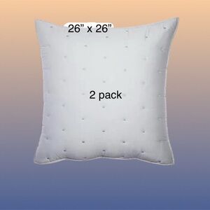 Sky 2 Euro Sham Pillow Set 26” x 26”